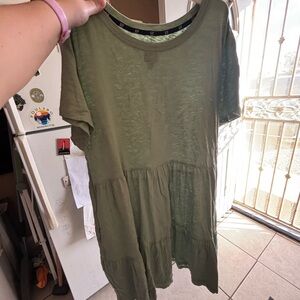 GAP Sage Green Tunic Dress
